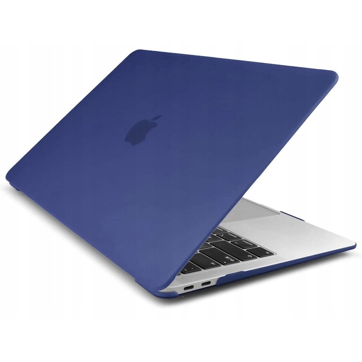 Carcasa Laptop, Novaza Tech, Smartshell, Compatibila cu MacBook Air 13 inch 2020/2019, Design slim, Rezistenta la socuri, Rezistenta la zgarieturi, Vinil, Albastru