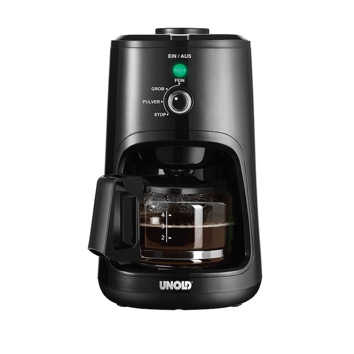 Cafetiera electrica, Unold, 600 ml, 900 W, Negru