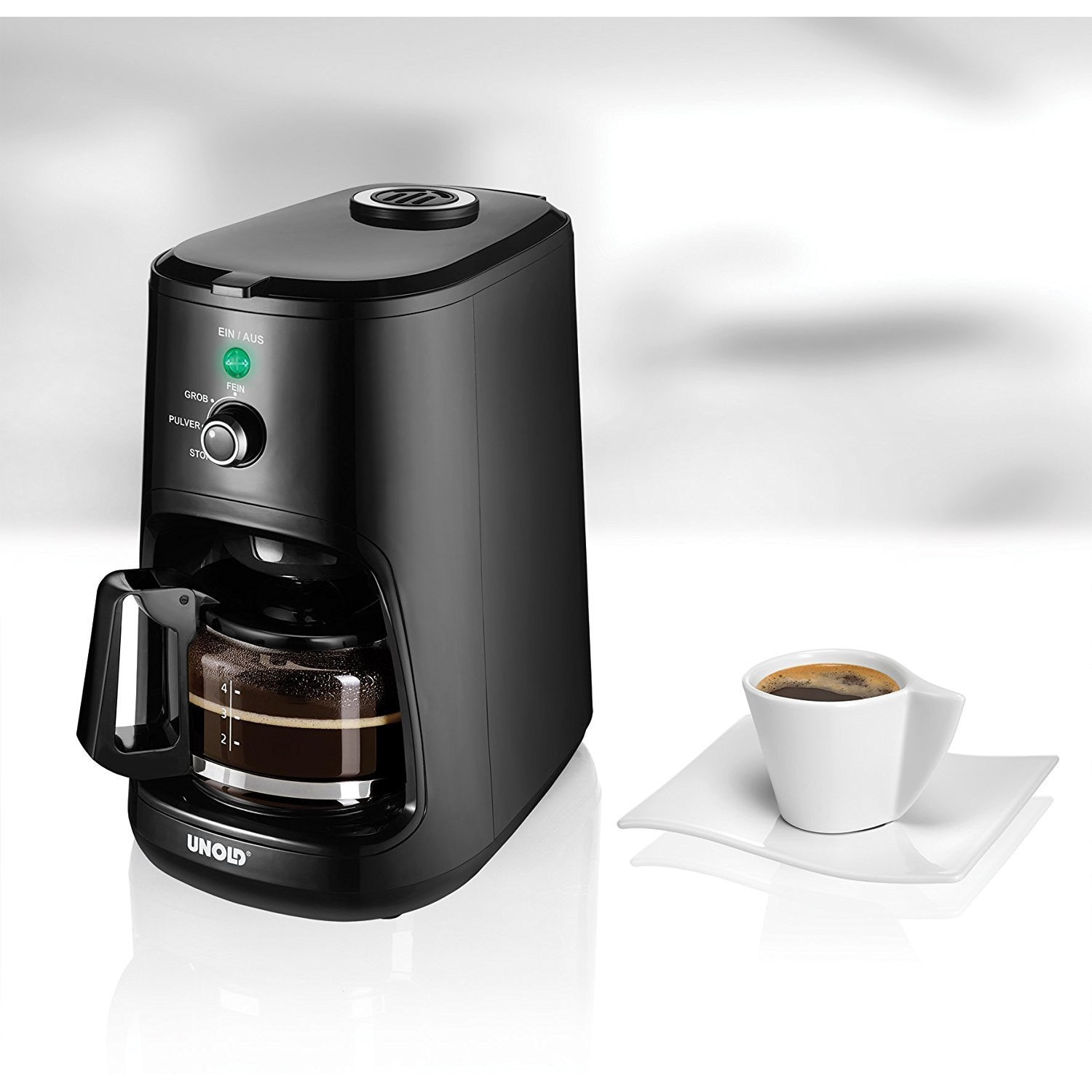 Cafetiera electrica, Unold, 600 ml, 900 W, Negru