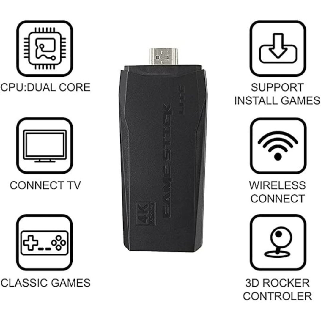 Set Consola cu 2 pad-uri, HDMI, USB 2, Negru