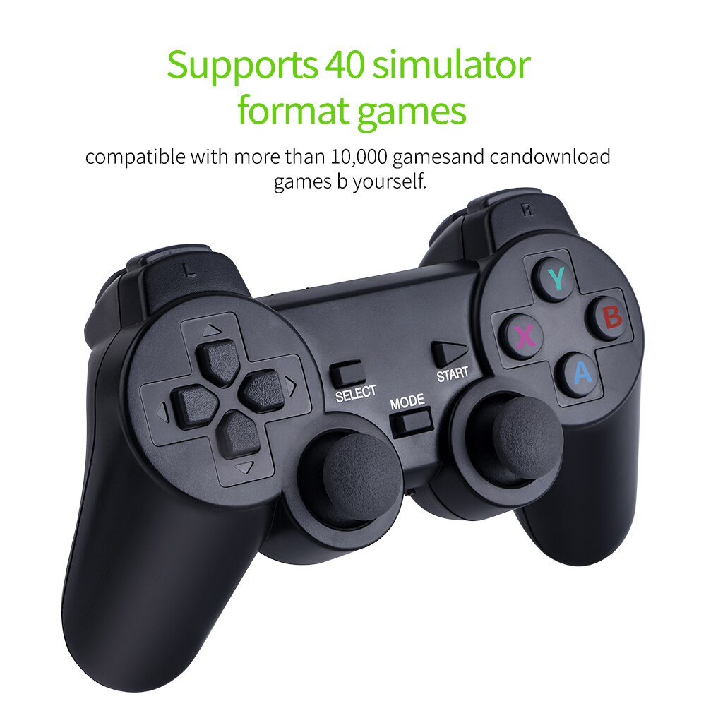 Consola de jocuri, STELS, Arcade Game Box, Dual Core, 64GB, 2 joystick-uri, 10000 de jocuri, Negru