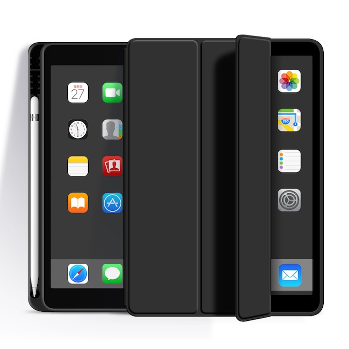 Husa tableta Healife pentru iPad 9,8,7 10.2" / Air 3 / Pro 10.5", negru