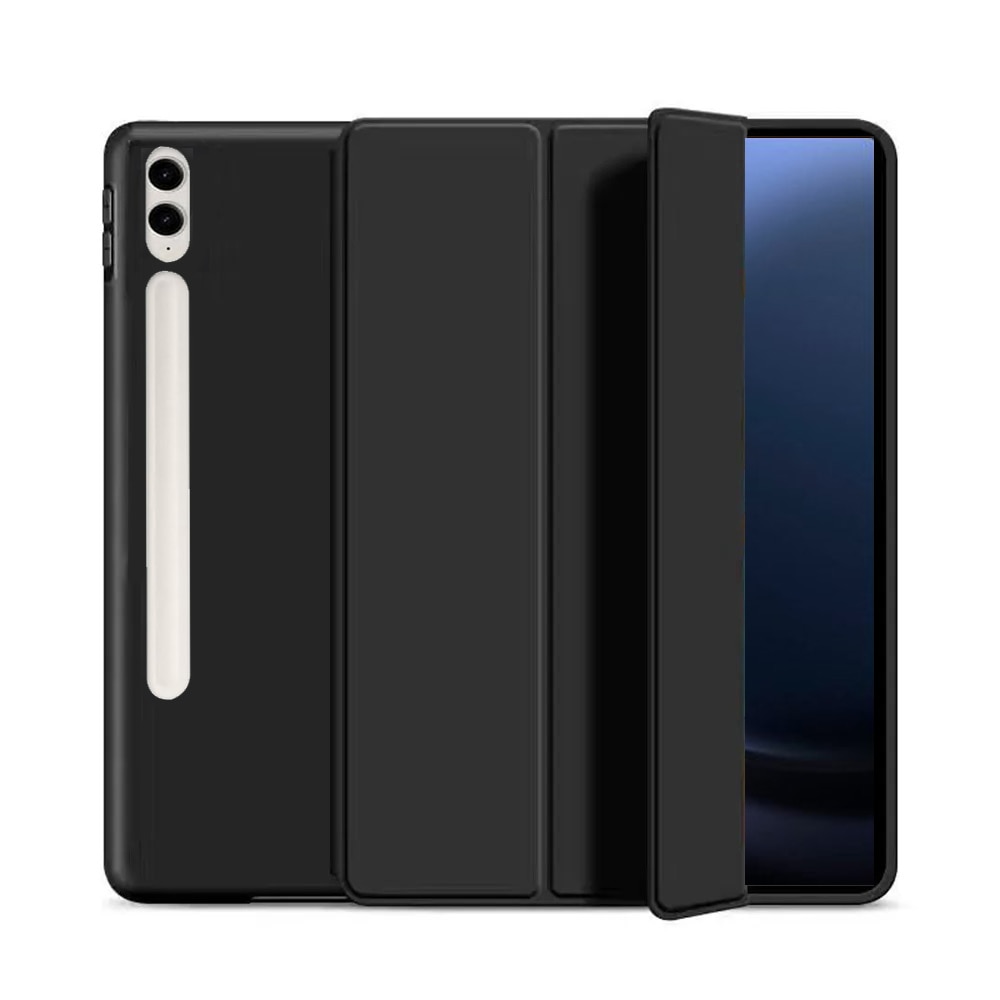 Husa Ultra Slim, pentru Samsung Galaxy Tab S10+ / S9 (FE) Plus 12.4″, TPU Smart Cover - Negru