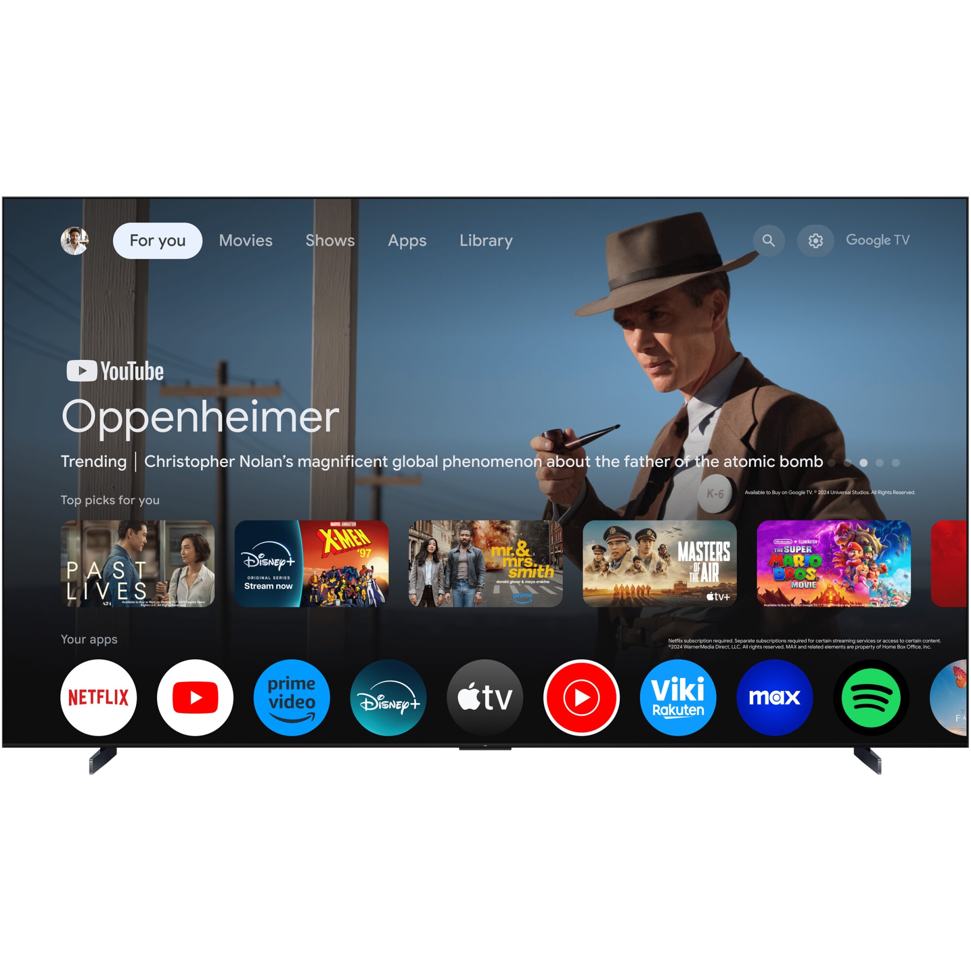 Televizor TCL QD-MiniLed 115C7K, 291 cm, Smart Google TV, 4K Ultra HD, 100Hz, Clasa E (Model 2025)