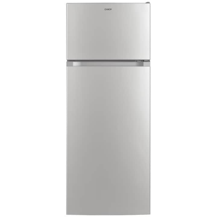 Frigider cu doua usi Candy CDG1S514ES, 211 l, H 143 cm, Clasa E, argintiu