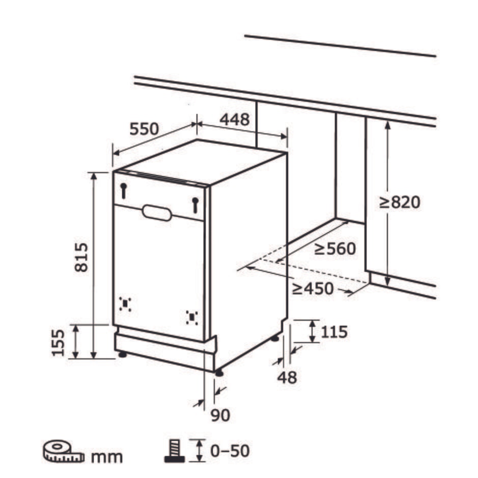 Masina de spalat incorporabila Exquisit, 9 seturi, latime 45 cm, pornire intarziata pana la 9 h, 5 programe, functie ECO, extra-uscare, panou de control mecanic, indicator pentru detergent, inox