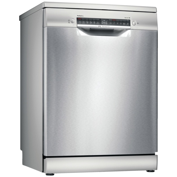 Masina de spalat vase Bosch SMS6TCI00E, 14 seturi, 6 programe, Clasa A, Home Connect, Tab-count, ExtraDry, Zeolith, Silence Plus, 60 cm, Inox anti-amprenta