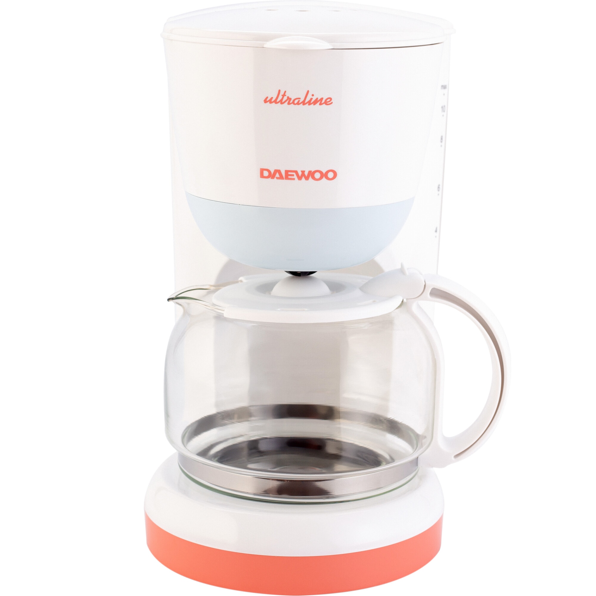 Cafetiera, 900 W, 1.25 litri, capacitate 15 cesti, filtru permanent extractabil, functie mentinere la cald, indicator nivel apa, alba