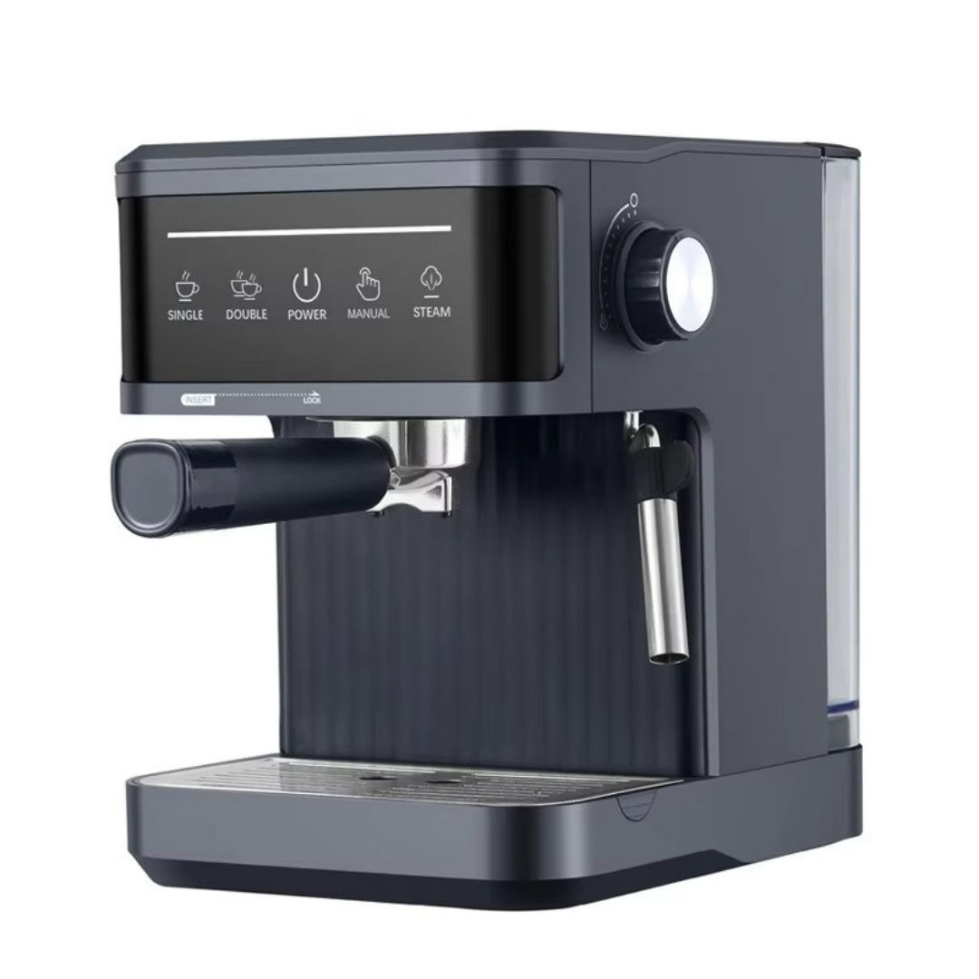 Espressor manual, 800W, 20 bar, Functie Mentinere la Cald, Filtru Lavabil, Placa de Incalzire, aburi, Negru