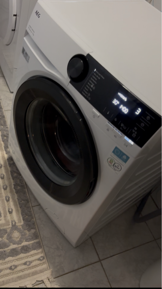 Masina de spalat rufe AEG SERIA 6000 LFR62944BE, 9 kg, 1400 rpm, Clasa A, ProSense, Motor Inverter, Display LED, Alb