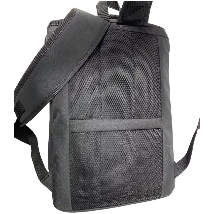 Rucsac New York pentru notebook, Spacer, 17", compartiment laptop si compartiment calatorie, buzunar frontal, compartiment travel, troler strap,, waterproof, poliester, negru