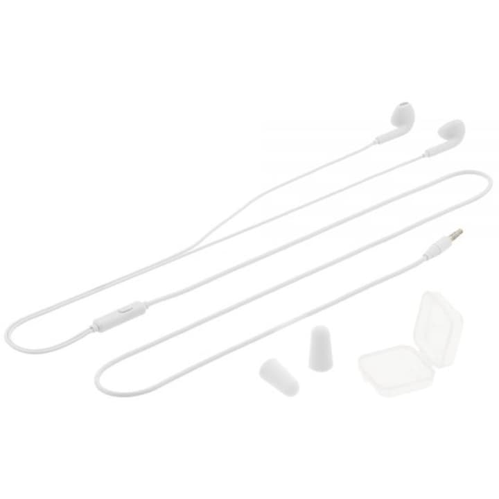 Tellur Fly In-Ear Headphones με Noise Reduction Memory Foam Ear Plugs Ακουστικά σε λευκό χρώμα (TLL162152)