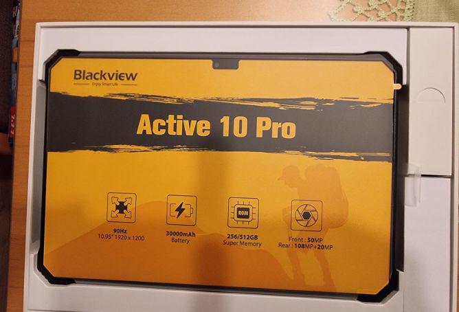 Tableta Blackview Active 10 Pro, 10.98 inch, Android 14, WiFi6, 2.4GHz, 5GHz, FHD+IPS, 90HZ, 36GB Ram(12GB + 24GB extensibili), 1920x1200, 256GB ROM, 30000mAh, NFC/RGB/DRM L1 Netflix HD, Portocaliu