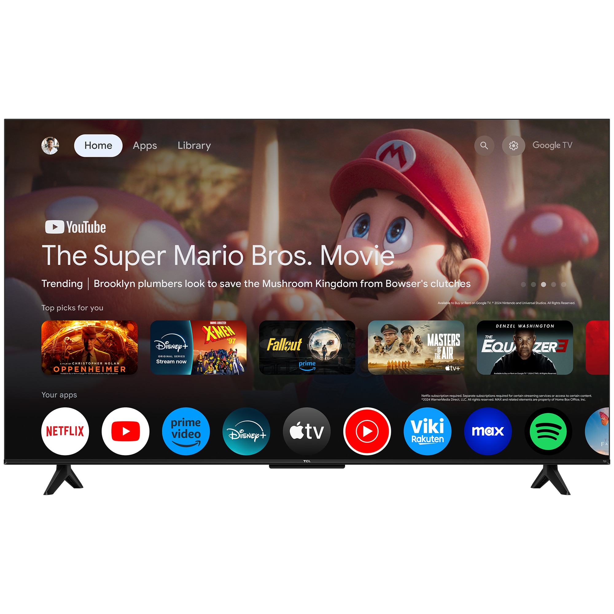 Televizor QLED TCL 127cm 50" 50T69C, Ultra HD 4K, Smart TV, WiFi, CI+