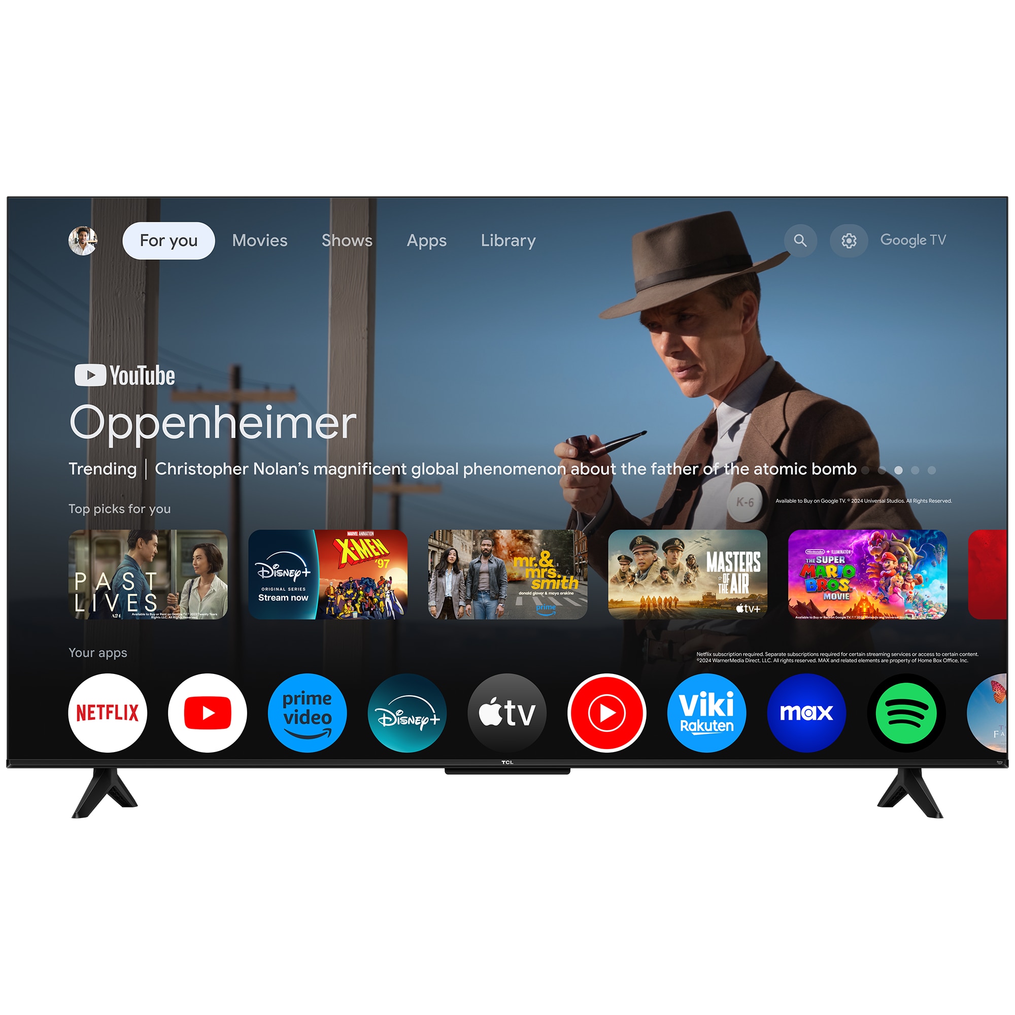 Televizor QLED TCL 127cm 50" 50T69C, Ultra HD 4K, Smart TV, WiFi, CI+