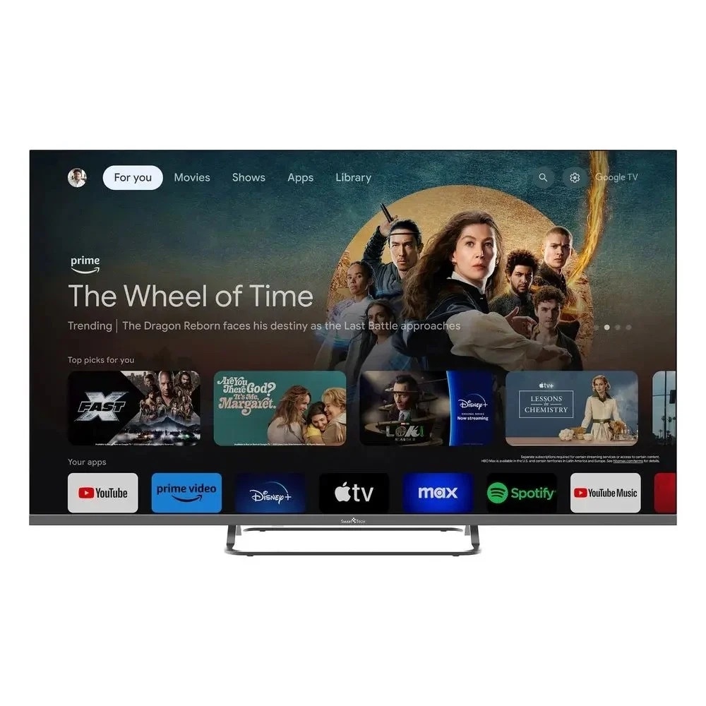 Televizor SmartTech QLED 43QG02V, 108 cm, Smart Google, 4K Ultra HD, Clasa F
