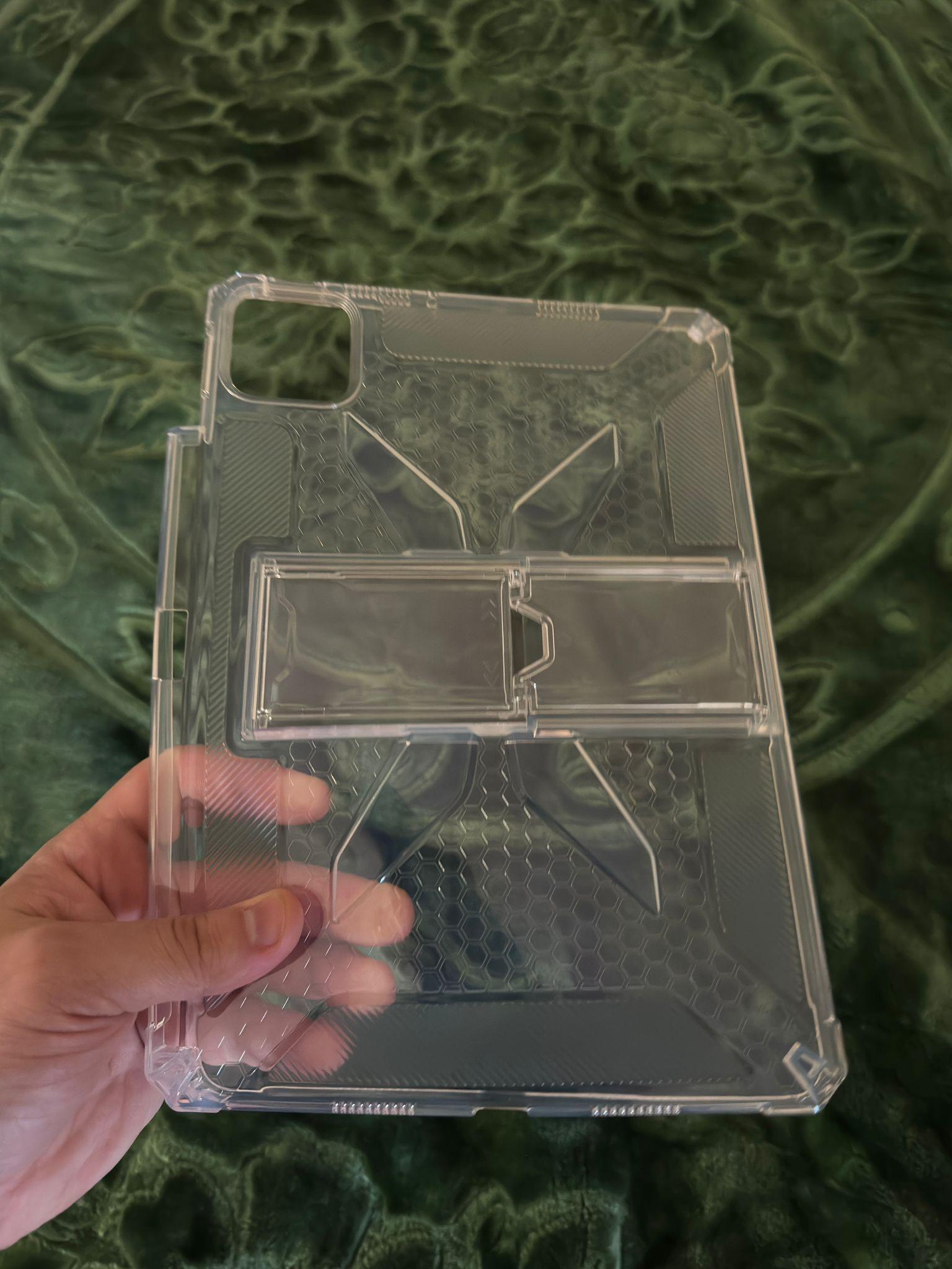 Husa de protecție telefonultau pentru Xiaomi Pad 8/ Xiaomi Pad 8 Pro, silicon transparent antishock cu colțuri întărite, suport integrat