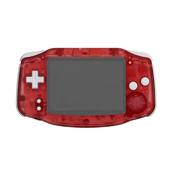 Consola portabila Anbernic RG34XX, emulatoare, 64GB, 3.4 inch LCD, 6000 jocuri, Rosu Transparent