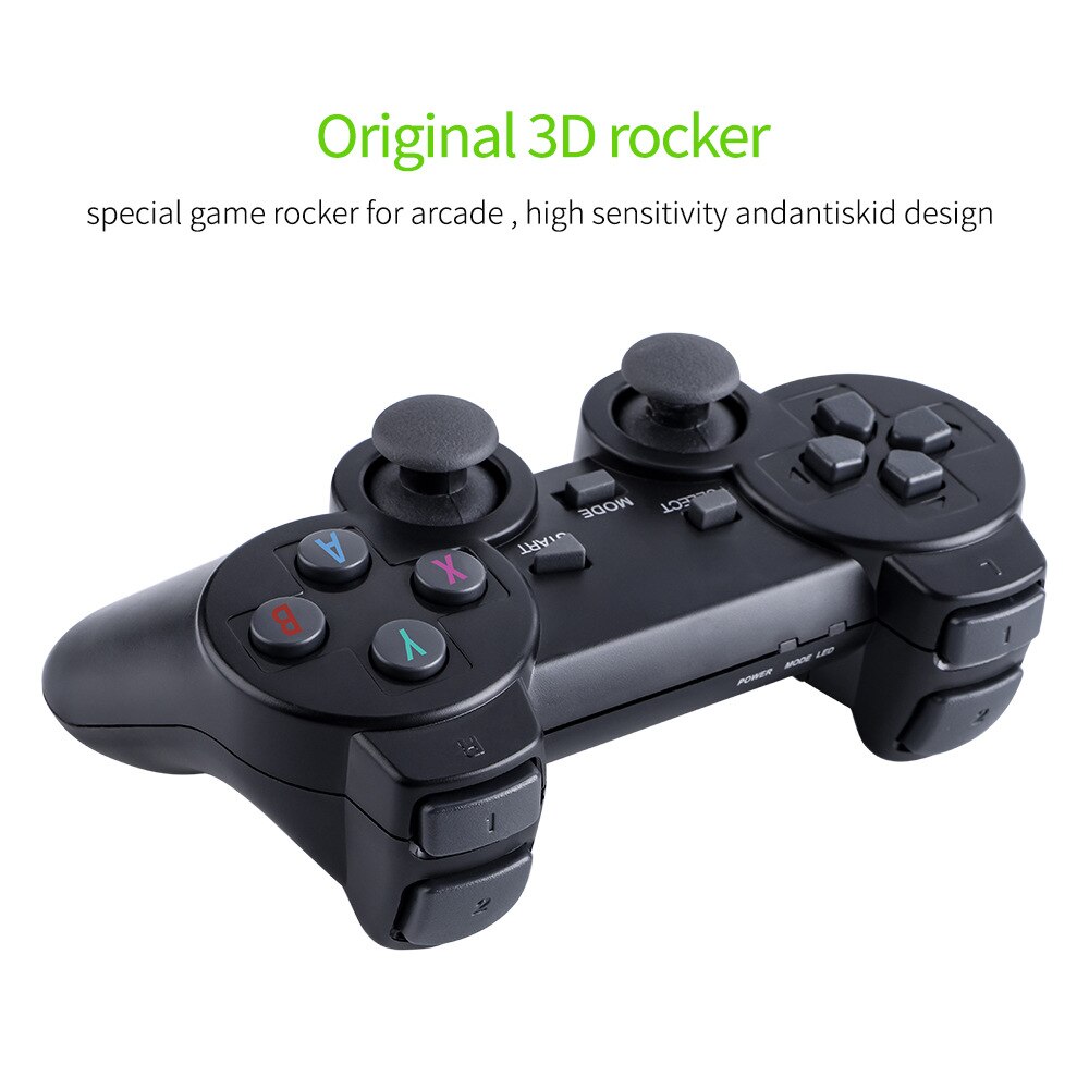 Consola de jocuri M8, jocuri HD 4K TV, M8 Handle Double Gamepad, 10000 Jocuri, 32GB, Negru