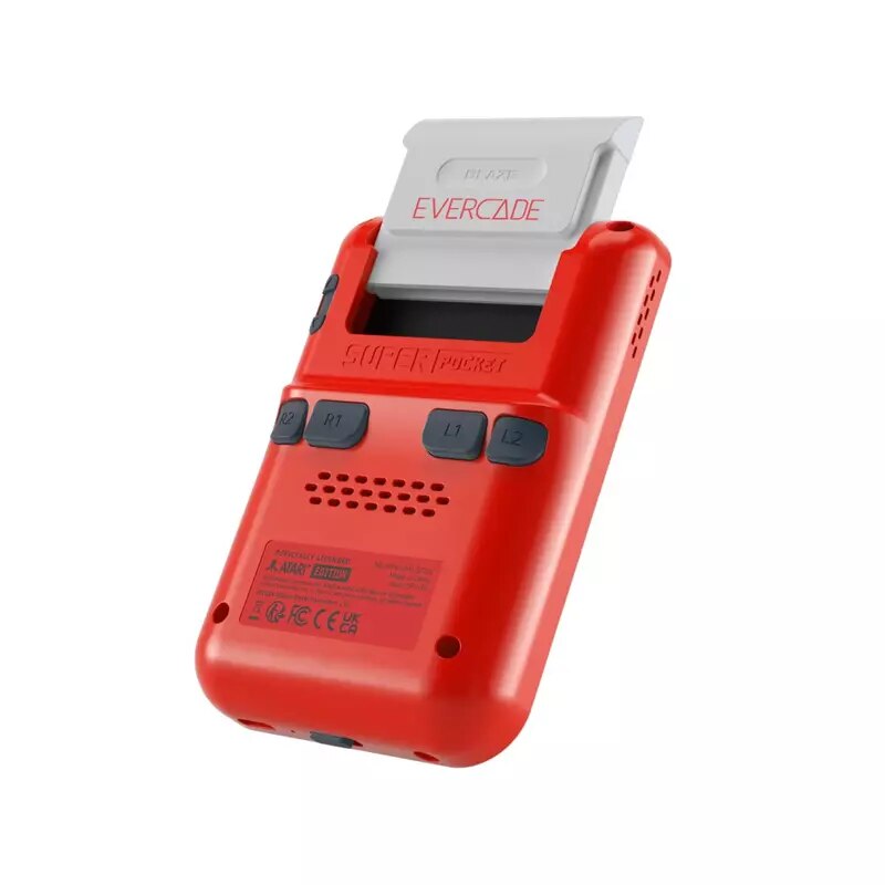 Consola, Hyper Mega Tech, Retro Gaming, 2.8" IPS, Atari Edition, Rosu