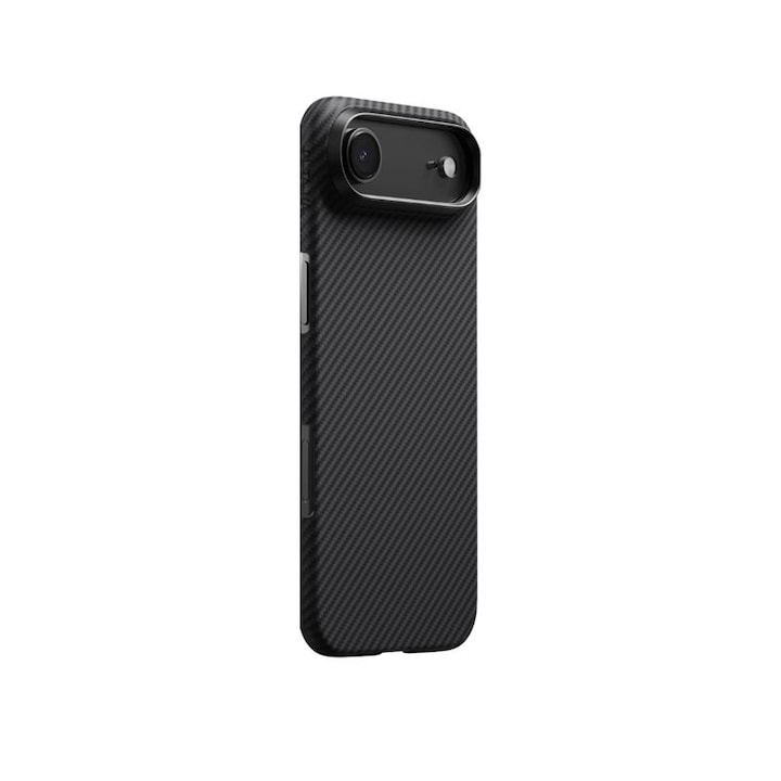 Carcasa Pitaka Ultra Slim cu Magnetic Ring compatibila cu iPhone 17 Air, Negru/Gri