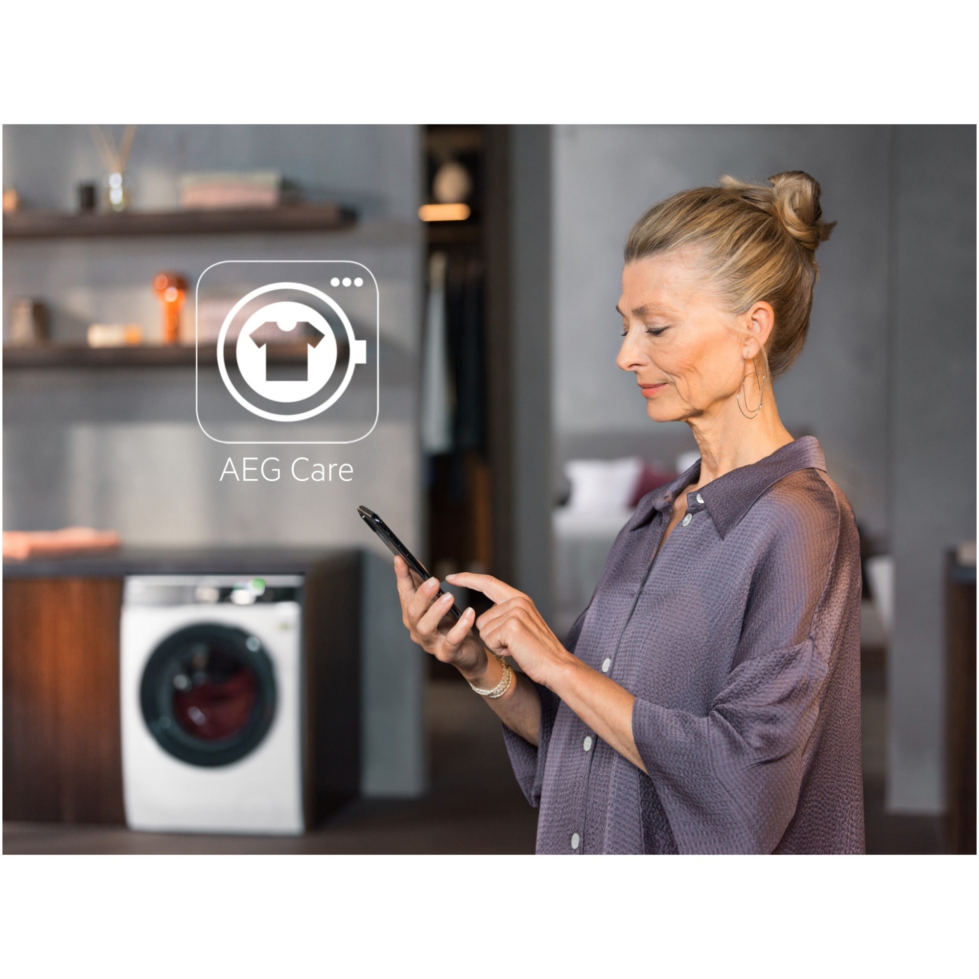 Masina de spalat rufe cu uscator AEG LWR75965O, Spalare 9 Kg, Uscare 6 Kg, 1600 rpm, Clasa A, Motor Inverter, WiFi, ProSense, ProSteam, Alb