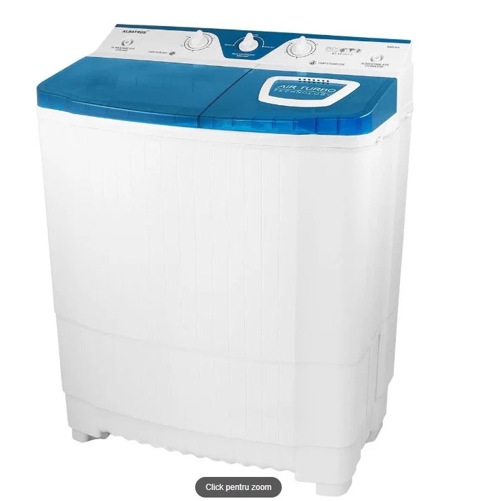 Masina de spalat rufe Albatros WMS 8.8, Motor spalare 310 W, Motor stoarcere 130 W, Cantitatea de rufe uscate 8 kg, Cantitatea de rufe la stoarcere 3 kg, Alimentare cu apa rece sau calda