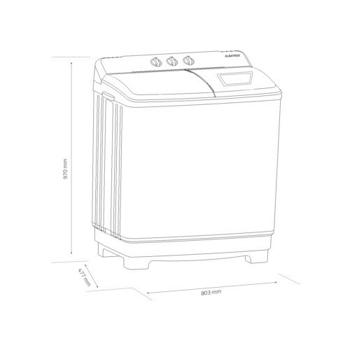 Masina de spalat rufe Albatros WMS 8.8, Motor spalare 310 W, Motor stoarcere 130 W, Cantitatea de rufe uscate 8 kg, Cantitatea de rufe la stoarcere 3 kg, Alimentare cu apa rece sau calda