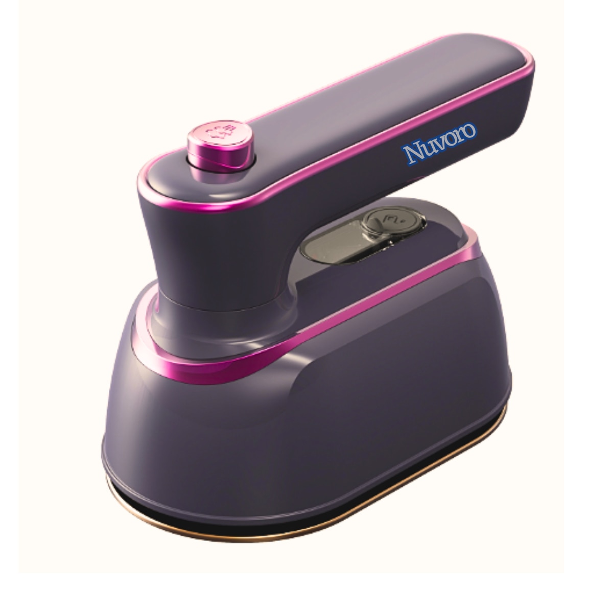 Fier de calcat Nuvoro CY-601, portabil, cu abur, 1000W, maner pliabil, compact, ideal pentru calatorii, Gri