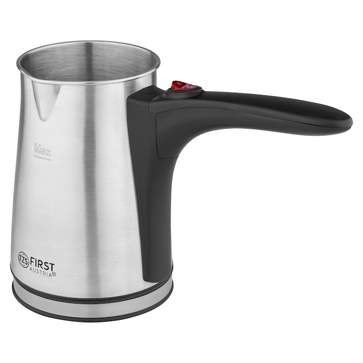 TZS First Austria Aparat electric de cafea turcească - 0,4 litri, 800 W, Aparat mokka, Aparat espresso, Fierbător apă