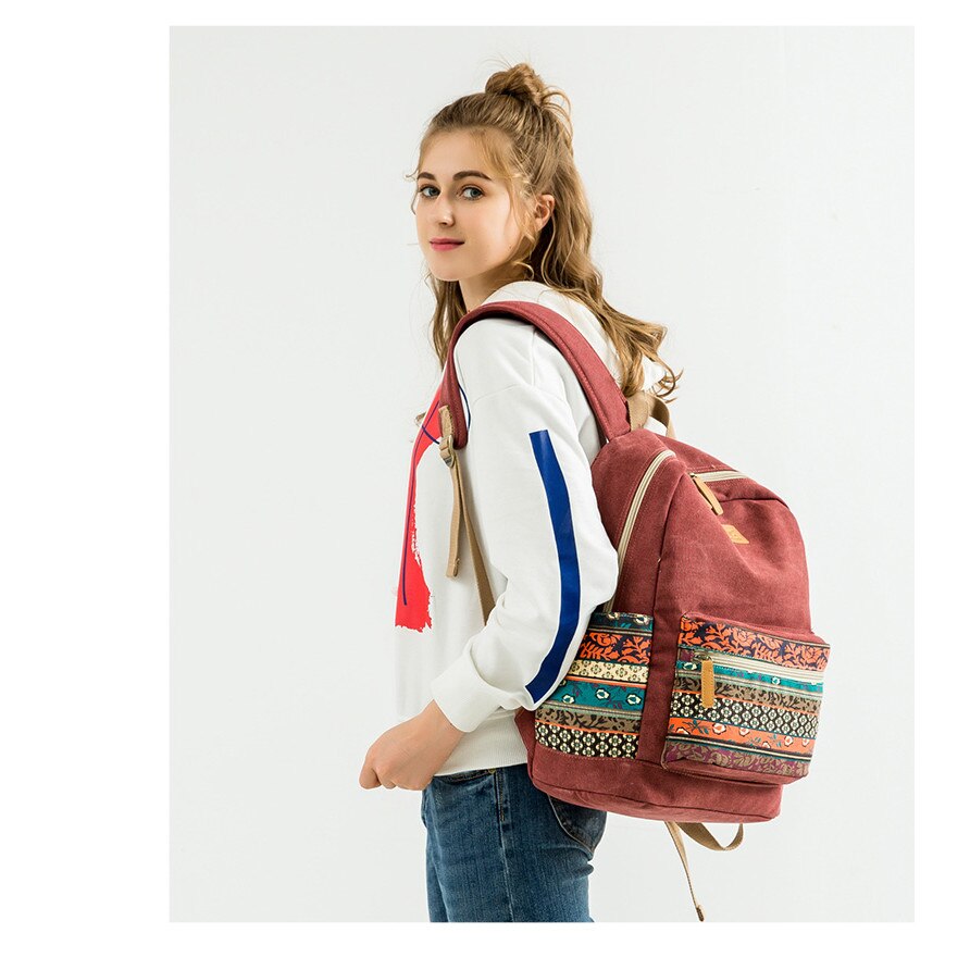 Rucsac Laptop, Kinmac, Red Bohemia, 15.6"