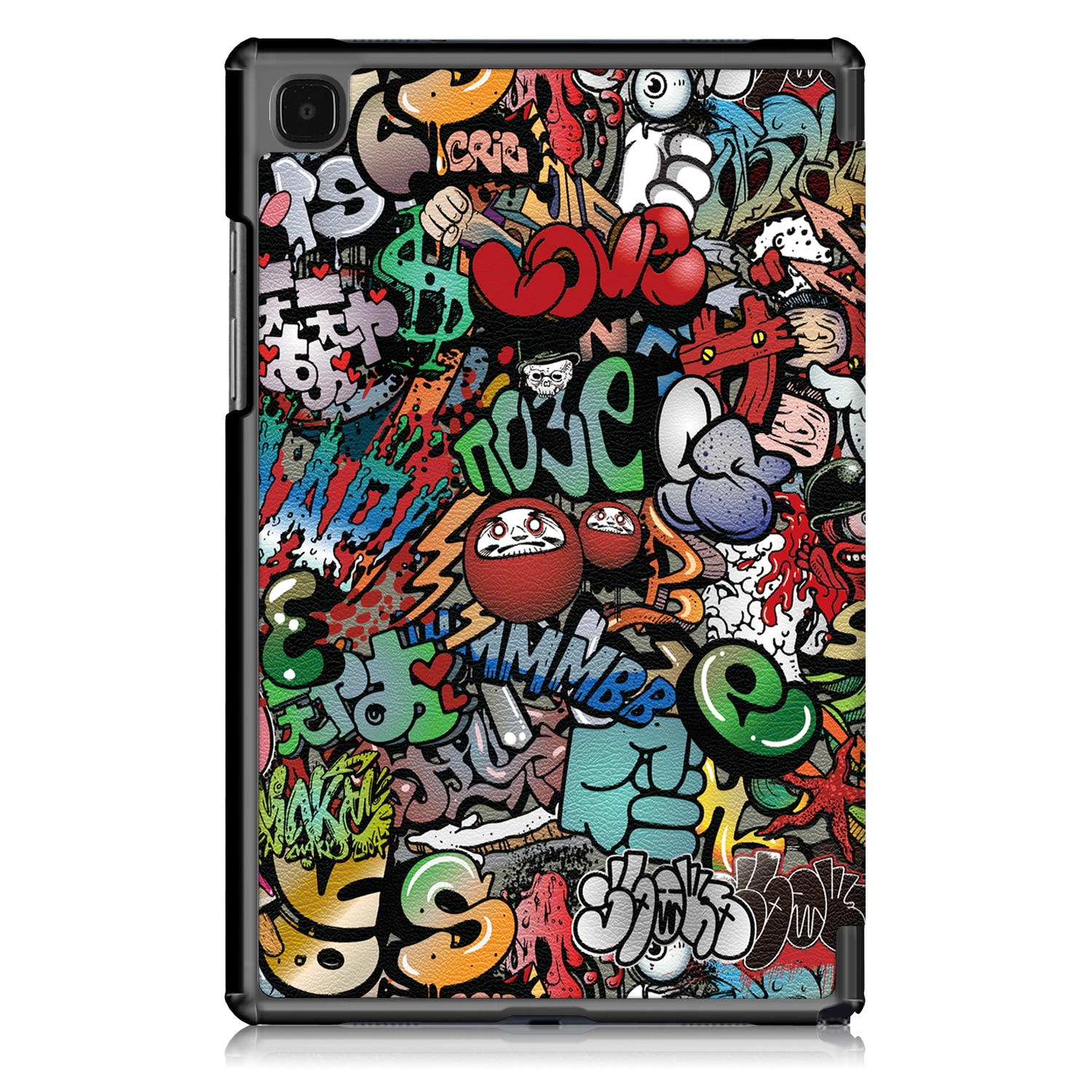 Husa de protectie premium Natty Pell, compatibila cu Samsung Galaxy Tab A7 2020 (SM-T500/SM-T505/SM-T507) - Graffiti