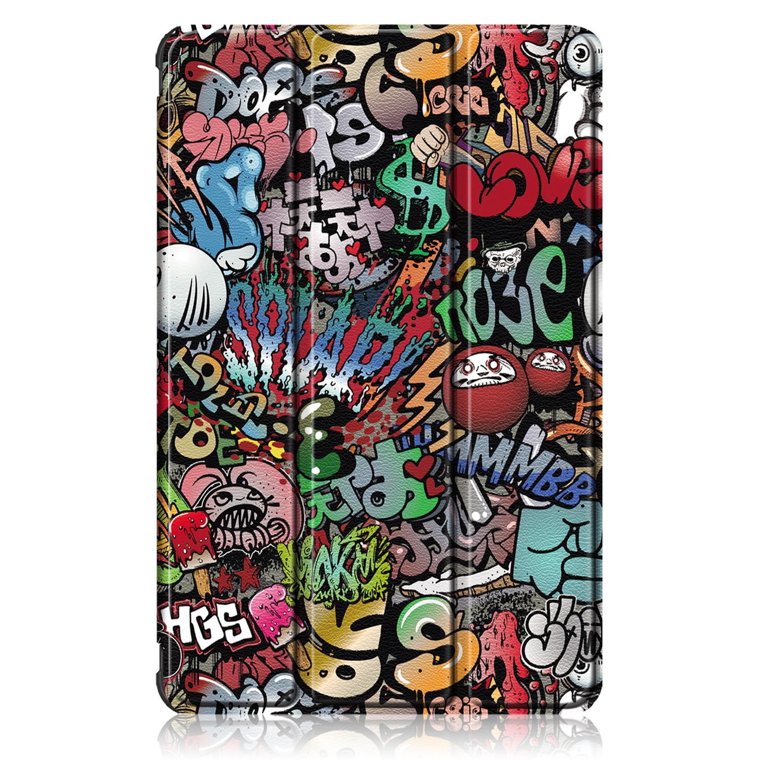 Husa de protectie premium Natty Pell, compatibila cu Samsung Galaxy Tab A7 2020 (SM-T500/SM-T505/SM-T507) - Graffiti