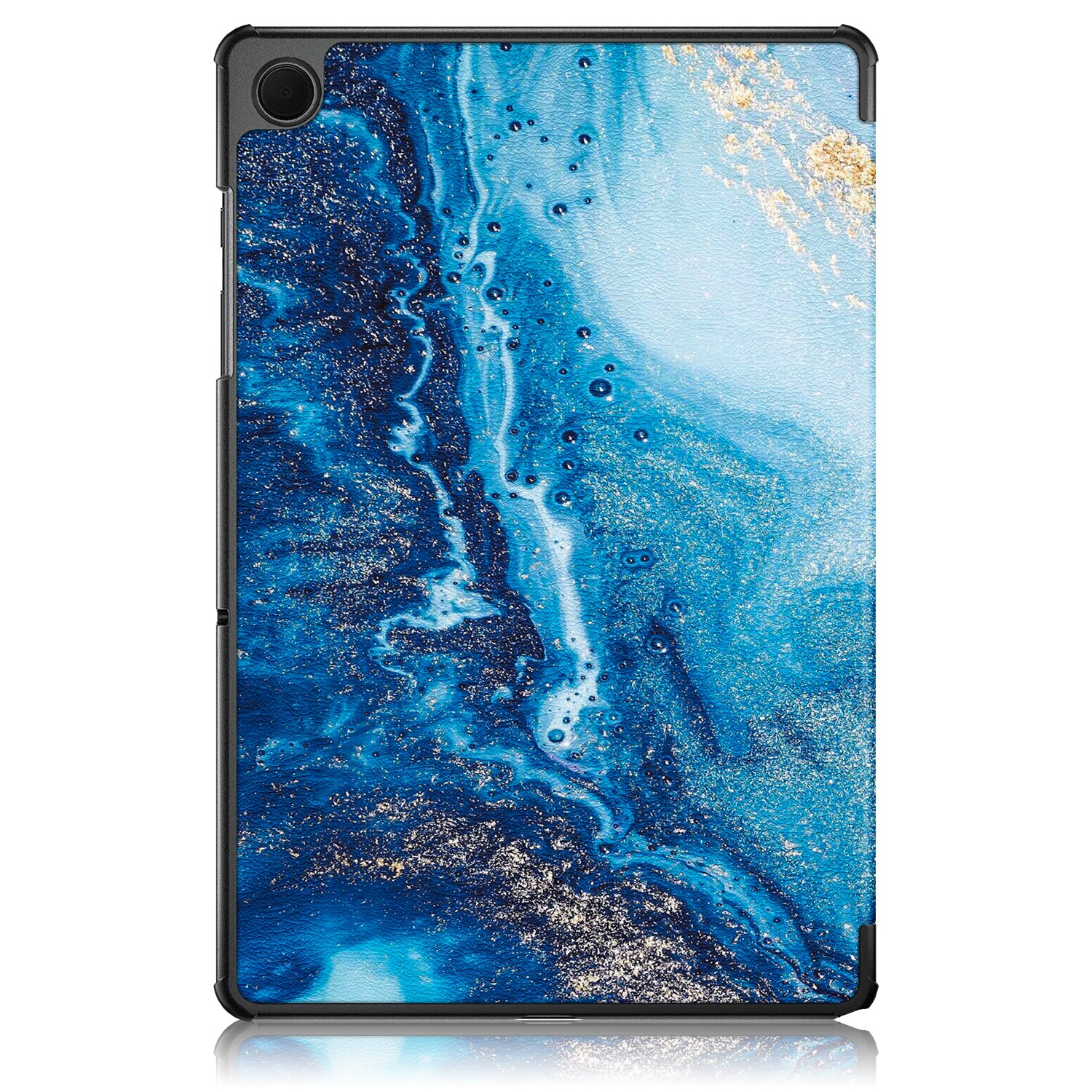 Husa Natty Pell Premium Smart Cover Slim pentru Samsung Tab A8 10.5 inch (2021) SM-X200 / X205 / X207 - Waves