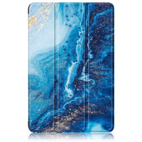 Husa Natty Pell Premium Smart Cover Slim pentru Samsung Tab A8 10.5 inch (2021) SM-X200 / X205 / X207 - Waves