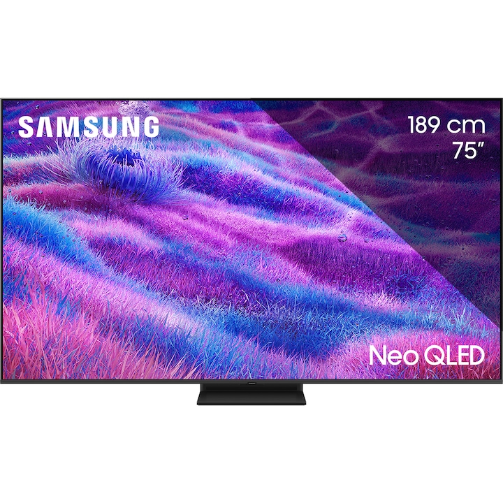 Televizor SAMSUNG MiniLED Neo QLED 75QN80F, 189 cm, Smart, 4K Ultra HD, 100 Hz, Clasa F (Model 2025)