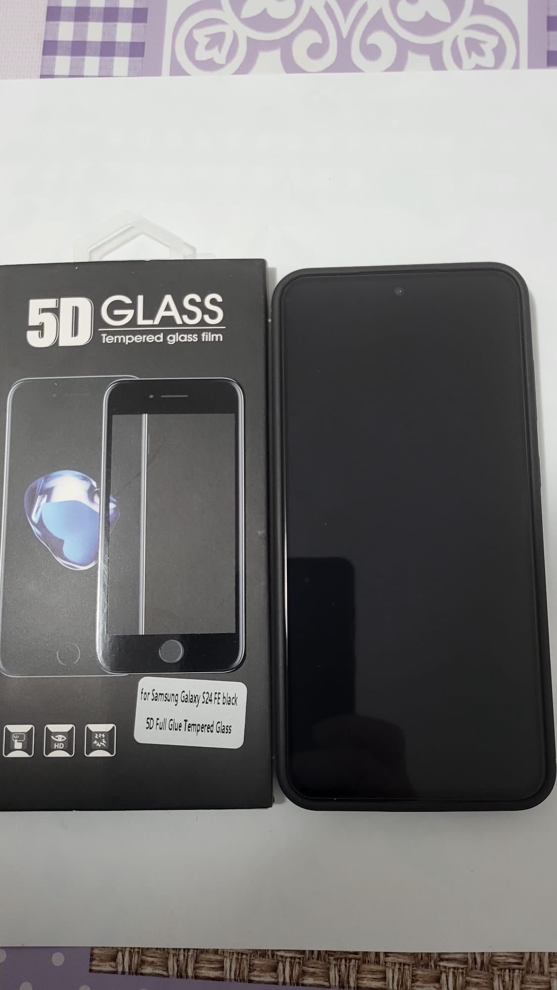 Folie pentru Samsung Galaxy S24 FE, Sticla Securizata, Ultra HD, Protectie 9H, Montare Simpla, SKYDDAR 111D - Transparent