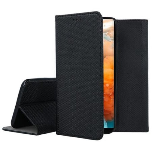 Husa Smart Book Case compatibila cu Samsung A16 4G/ A16 5G, cu inchidere magnetica, piele ecologica, Negru