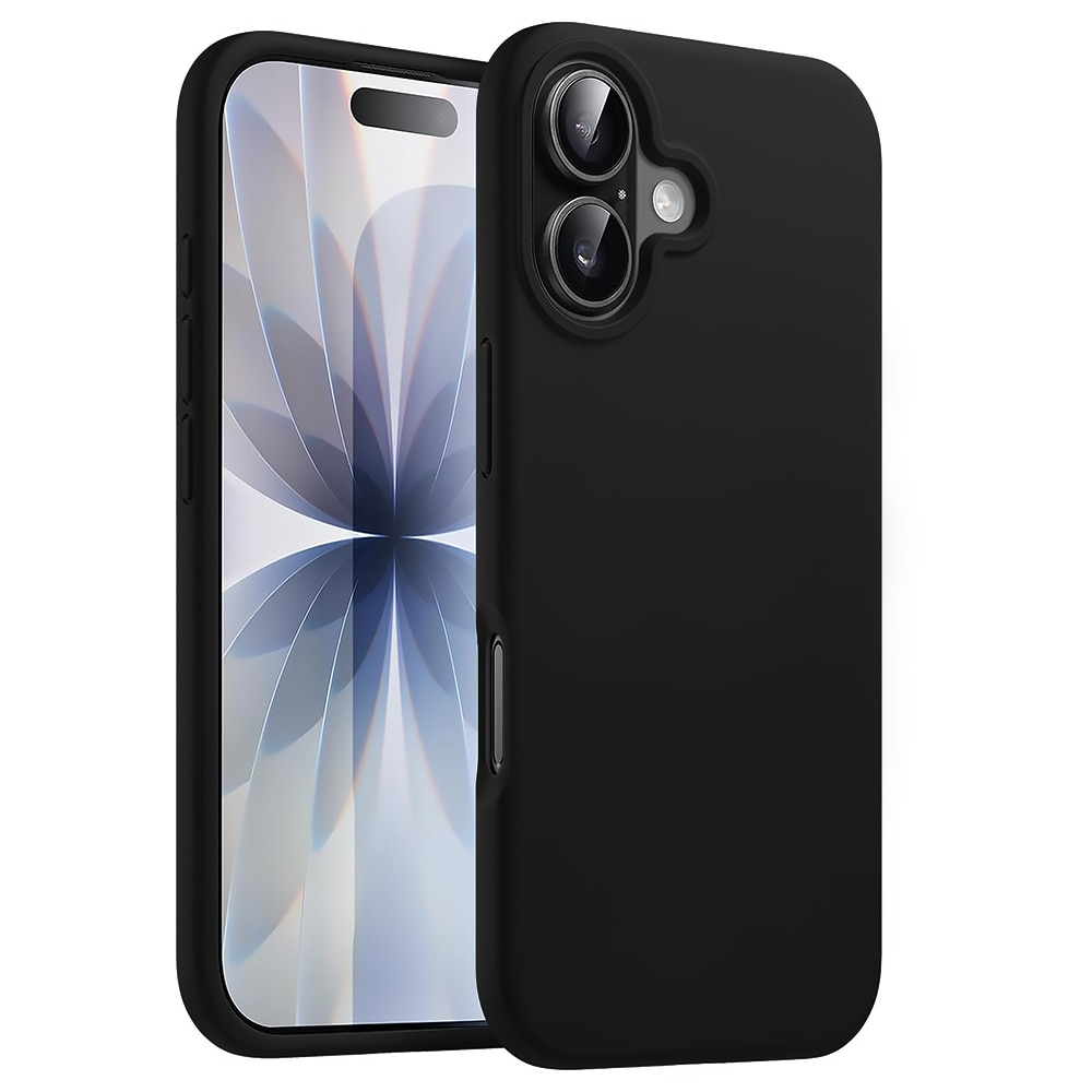Husa CASEY STUDIOS™ pentru Apple iPhone 17, Soft Silicone Premium, Microfibra in Interior, de Protectie, Ultra Slim, pentru Incarcare Wireless, Margini Ridicate pentru Protectia Ecranului si a Camerelor, Negru