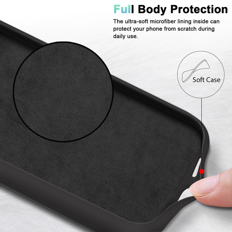 Set husa/2 folii protectie ecran/2 folii Protector pentru camera, compatibil cu Samsung Galaxy A26 5G, TPU/sticla securizata, negru