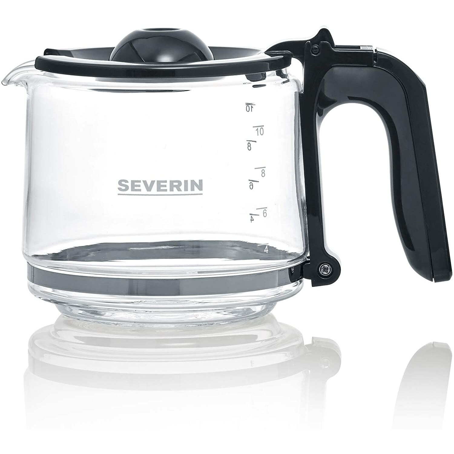 Cafetiera Severin KA 4825, putere 1000 W, recipient sticla 1 L, 8 cesti, oprire automata, inox