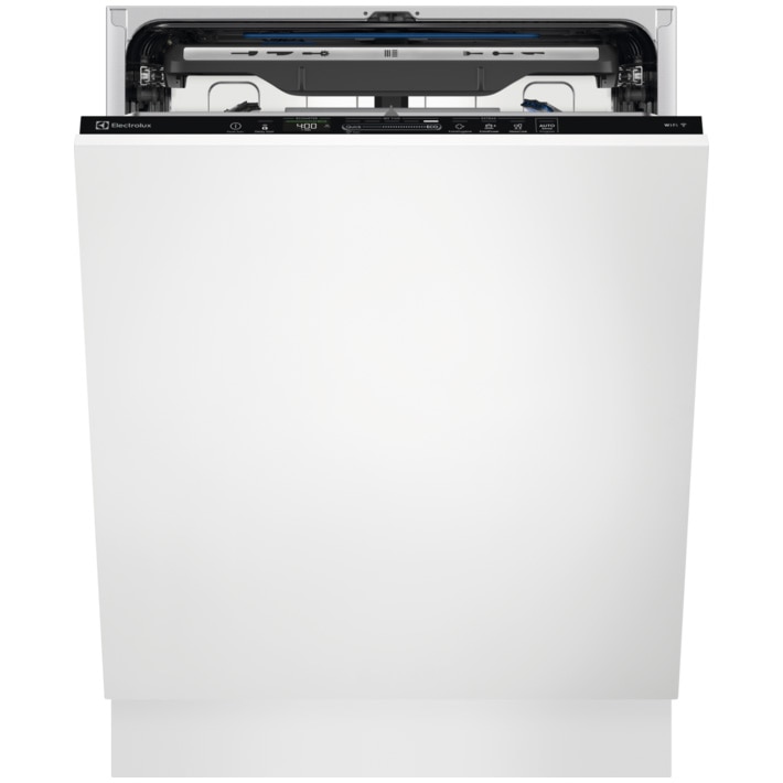 Masina de spalat vase incorporabila Electrolux EEM69410W, 15 seturi, 8 programe, MaxiFlex, AirDry, QuickSelect, WiFi, Afisaj digital, Clasa C, Motor inverter, 60 cm
