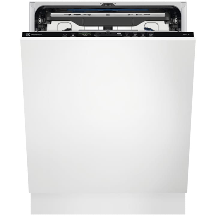 Masina de spalat vase incorporabila Electrolux EEM69410W, 15 seturi, 8 programe, MaxiFlex, AirDry, QuickSelect, WiFi, Afisaj digital, Clasa C, Motor inverter, 60 cm