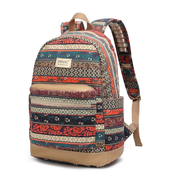 Rucsac Laptop, Kinmac, Bohemian Style, 15.6"
