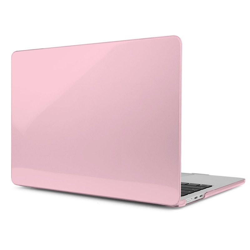 Carcasa Laptop pentru MacBook Air 13 inch 2020 M1, 2021 2018 modele A2337 A2179 A1932 - Husa MacBook Air 13,3 inch - Carcasa de protectie rigida - Design subtire si usor, roz