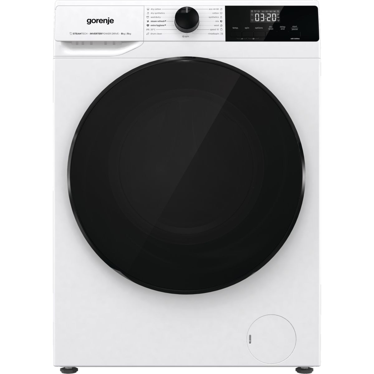 Gorenje WD2A854ADS Masina de spalat si uscator, clasa energetica A+D, 8 kg/5 kg, 1400 rpm, Alb