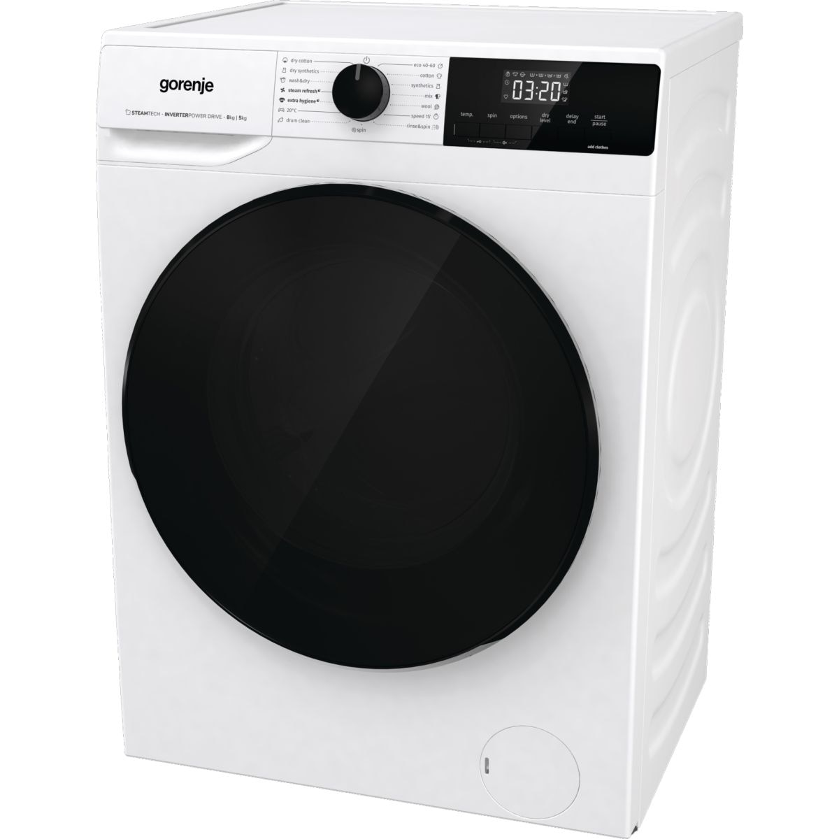 Gorenje WD2A854ADS Masina de spalat si uscator, clasa energetica A+D, 8 kg/5 kg, 1400 rpm, Alb