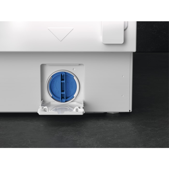 Masina de spalat rufe slim AEG L6SE26WE SERIA6000, 6 kg, 1200 rpm, Clasa A, motor Inverter, LCD, tehnologie ProSense, Antialergic cu vaporizare, 20' 3 kg, Jachete Puf, Outdoor, TimeSave, SoftPlus, Adancime totala 41.6 cm, alb