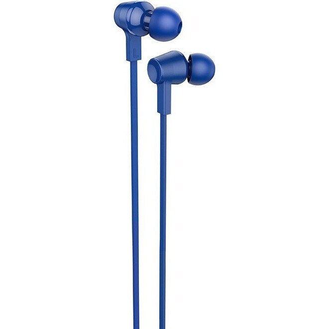 Casti cu fir Hoco M86 Oceanic, bass profund, culoare albastra, lungime 1.2m