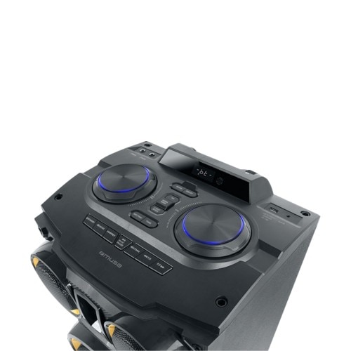 Boxa Bluetooth Tower MUSE M-1988 DJ PARTY, 800W, Radio FM PLL, Iluminare atractiva, Microfon, Negru